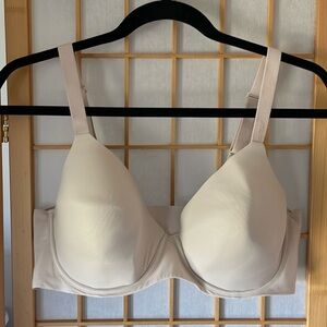 Aerie Real Free Full Coverage Bra 38D Nude underwire & adjustable straps EUC